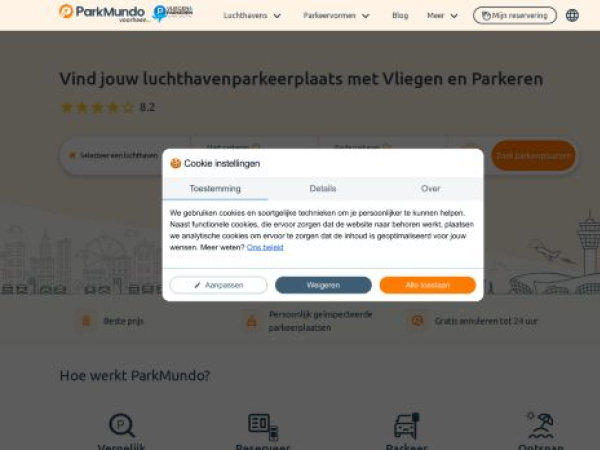 vliegenenparkeren.nl